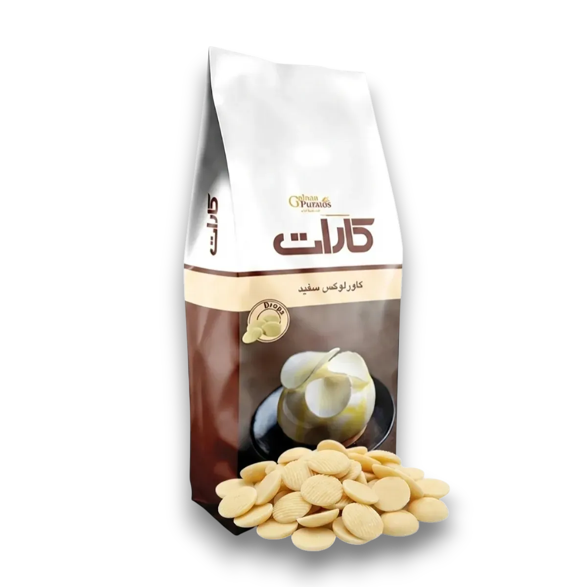شکلات سکه ای سفید کارات 5 کیلویی